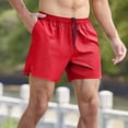 thumbnail image 1 of Nmnitkp Men Running Shorts 3 Inch Quick Dry Gym Athletic Workout Shorts for Men with Pockets Red,XL, 1 of 9