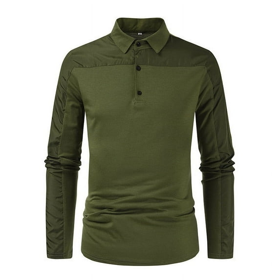 Nmnitkp Men's Casual Shirts Classic Button Basic Long Sleeve Shirt Solid Color Cotton Tees Stylish Tops High-Quality and Healthy Fabric Long Sleeve Shirts For Men