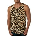 thumbnail image 1 of Nmnitkp Men's Fashion Leopard Print Vest T-Shirt Gym Workout Tank Tops，Men's Tank Top Soft,Breathable and Absorbent Cotton Tank Tops Men, 1 of 4