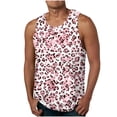 thumbnail image 1 of Nmnitkp Men's Fashion Leopard Print Vest T-Shirt Gym Workout Tank Tops，Men's Tank Top Soft,Breathable and Absorbent Cotton Tank Tops Men, 1 of 4