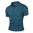 thumbnail image 1 of Nmnitkp Men's Shirts Casual Work T Shirts Quick Dry Short Sleeve Golf Shirt Pique Jersey Outdoor XL, 1 of 3