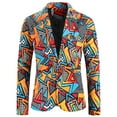 thumbnail image 1 of Nmnitkp Men's Sport Coats & Blazers Classic Style Men's Tie-dye Fashion Blazer Two Button Dress Party Suit Jacket Notched Lapel Slim Fit Stylish Top, 1 of 8