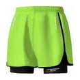 thumbnail image 1 of Nmnitkp Men's Swim Trunks 2 in 1 Beach Shorts Quick Dry Bathing Suits with Compression Liner Swim Trunks UPF 50+ Sun Protection Men's Swimwear Green #11,Free Size, 1 of 1