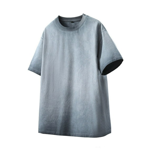 Nmnitkp Men's T-Shirts - Premium Cotton Crew Neck Tees,Mens Shirts Gradient Soft T Shirts for Man,Breathable and Cool T Shirts for Man L