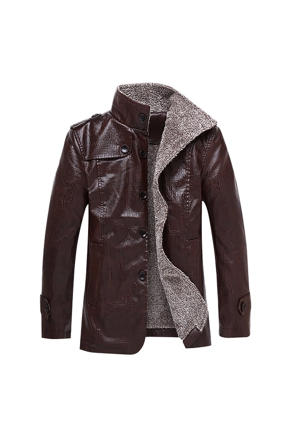 Men's Trench Coat Single Breasted Long Jacket Button Up Car Coat for Men & Trench Coat Men High Quality Fabric Bomber Jacket Men