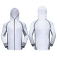 thumbnail image 1 of Nmnitkp Men's UPF 50+ Sun Protection Jackets Stretch Breathable Hoodie Summer Shirts for Hiking & Mens UV Protection Shirts High Quality Sunscreen Fabric Sun Protection Clothes, 1 of 5