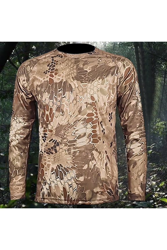 Men's UPF 50+ Sun Shirts Quick Dry Long Sleeve UV Shirts Lightweight Rash Guard Swim T-Shirts Hiking Running & Sun Protection Shirts for Men Essential for Outdoor Sports