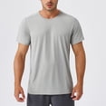 thumbnail image 1 of Nmnitkp Men's Workout T-Shirt Sport UPF 50+ Sun Protection Rash Guard Shirts Quick-Dry Moisture Wicking Athletic Tops Gray,2XL, 1 of 9