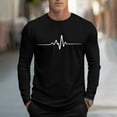 thumbnail image 1 of Nmnitkp Mens Long Sleeve Tee Shirts Casual Cotton T-Shirts Fall Winter Tops Plain Tshirts for Men Trendy Work Shirt Top Black,XL, 1 of 5