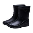 thumbnail image 1 of Nmnitkp Mens Rain Boots Slip On Non-Slip Rubber Waterproof Ankle Boots Rain Shoes & Men's Outdoor Waterproof Rain Short Ankle Boots Nonslip Rubber Rain Car Wash Footwear Garden Shoes, 1 of 3