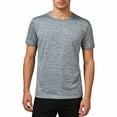 thumbnail image 1 of Nmnitkp Mens Shirts Casual Loose Sports Breathable Ice-Silk Mens Short Sleeve Shirts Round-Neck Quick Dry Mens Pullover Gray,XL, 1 of 9
