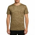 thumbnail image 1 of Nmnitkp Mens Shirts Casual Loose Sports Breathable Ice-Silk Mens Short Sleeve Shirts Round-Neck Quick Dry Mens Pullover Khaki,XL, 1 of 5
