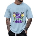 thumbnail image 1 of Nmnitkp Mens Shirts Crew Neck Funny Shirts Print Cool T Shirts Graphic Design Casual Summer Short Sleeve Fashion Tees Shirt for Men Sky Blue,XL, 1 of 5