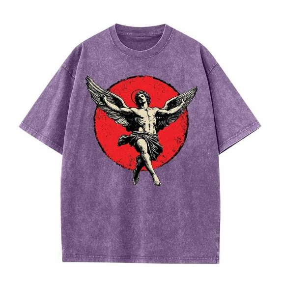 Nmnitkp Mens Shirts Crew Neck T-Shirt - Pre Shrunk Soft Fitted Premium Tee - Men’s T- Cotton Poly Purple,2XL