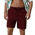 thumbnail image 1 of Nmnitkp Mens Shorts Summer Essentials Shorts Men, Shorts for Men Lightweight Linen Cotton Design Elastic Waist Everyday Comfort,Quick Dry Athletic Shorts L, 1 of 8