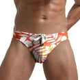 thumbnail image 1 of Nmnitkp Mens Swim Trunks,Boys Swim Trunks Elastic Fabric Men's Swim Underwear Briefs Fashion Board Shorts Stretchy Swimsuit Boyshorts Orange,S, 1 of 6