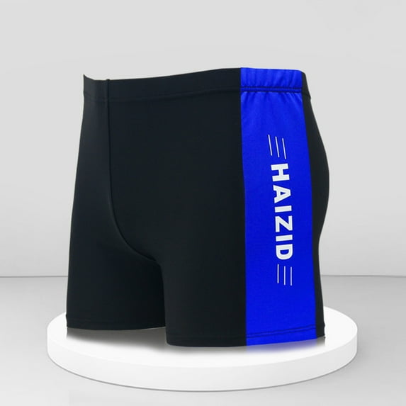 Nmnitkp Mens Swim Trunks Elastic Fabric Boys Swim Trunks, Men's Swim Shorts Printed Swimsuit Quarter Pants-drying Swim Shorts Blue,S
