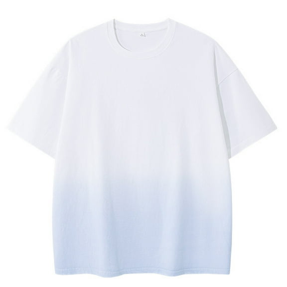 Nmnitkp Mens T-Shirts Fashion Cotton Mens Shirts with Gradient Style Soft Fabric T Shirts for Man Perfect for Casual Daily Wear and Youth Parties M