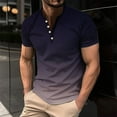 thumbnail image 1 of Nmnitkp Mens T-Shirts Gradient Summer Shirts Comfortable and Breathable Short Fashionable and Cool Sleeve Mens Shirts Casual Basic Tee(Plus Size), 1 of 5