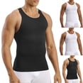 thumbnail image 1 of Nmnitkp Mens Tank Top Compression Tank Tops, Slimming Tummy Control Shapewear, Breathable Sleeveless Undershirt for Workout, Daily & Underwear Use Black,M, 1 of 3