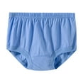 thumbnail image 1 of Nmnitkp Middle-Aged Elder Floral Triangle Briefs Panties Easy Care & Durable Underwear Solid Color High Waist Comfy Underpants Cotton for Mom Grandma Gift 1 or 4 PC(Regular&Plus Size), 1 of 3