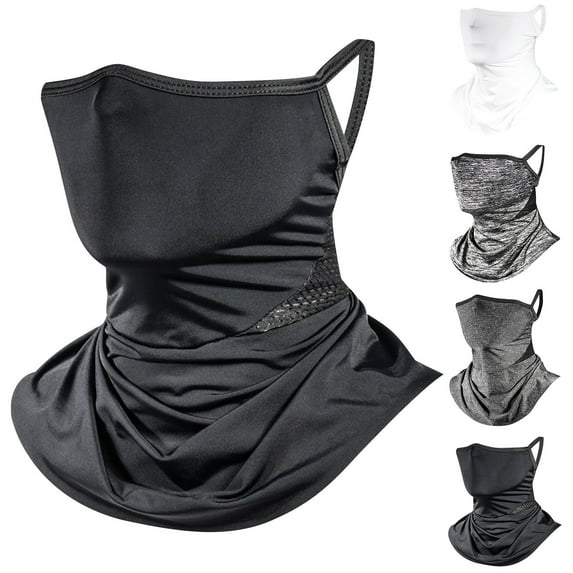 Nmnitkp Neck Gaiter Face Cover for Sun Protection UPF 50+ UV Face Mask Reflective for Men Women Fishing Cycling Hiking Black