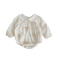 thumbnail image 1 of Nmnitkp Newborn Baby Girls Outfits Long Sleeve Round Neck Print Romper Infant Fall Winter Clothes（Healthy Fabric，Comfortable, Soft and Skin-Friendly）, 1 of 3