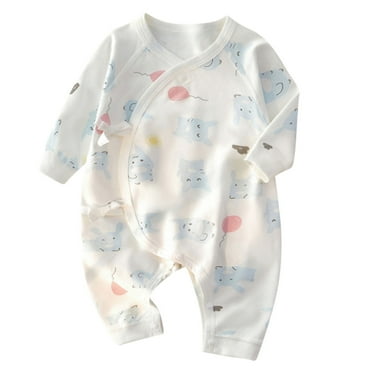 Nmnitkp Newborn Infant Unisex Baby Boy Girl Button Solid Romper Bodysuit One Piece Jumpsuit Outfits Clothes Cute , 0-3months（Healthy Fabric，Comfortable, Soft and Skin-Friendly）