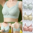 thumbnail image 1 of Nmnitkp Nmnitkp Nursing Bras for Breastfeeding,Seamless Pregnancy Maternity Bra Wireless Classic Jelly Strip Support Nursing Bra Green,L, 1 of 6