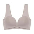 thumbnail image 1 of Nmnitkp Nursing Bras for Breastfeeding Front Closure Bras Push Up Bra No Plus Size Front Button Bra For Older Women,Antibacterial Fabric Nursing Bras Purple,M, 1 of 2