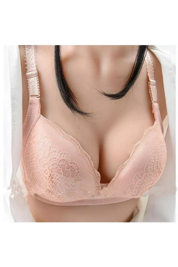 Nursing Bras for Breastfeeding,Nursing Bras Antibacterial Fabric Jelly Strip Lift Support Maternity Bra,Cotton Seamless Soft Wirefree Pregnancy Bra Pink,2XL