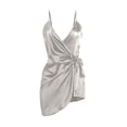 thumbnail image 1 of Nmnitkp Pajamas for Women Set Sleep Aid Silk Pajamas for Women Backless Deep V-Neck, Body-Hugging One-Piece Nightgown,Strappy Home Set, 1 of 2