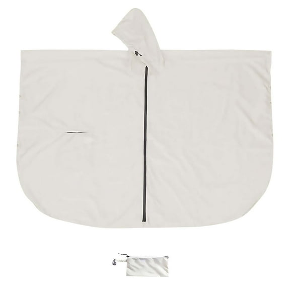 Nmnitkp Raincoat Good Waterproof Effect Man Women Unisex Solid Color Cape Raincoat Climbing Multi-functional Portable Raincoat Rain Cape Beige,Free Size