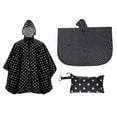 thumbnail image 1 of Nmnitkp Raincoat Good Waterproof Effect Man Women Unisex Solid Color Cape Raincoat Climbing Multi-functional Portable Raincoat Rain Cape Black,Free Size, 1 of 4