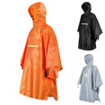 thumbnail image 1 of Nmnitkp Raincoat Good Waterproof Effect Man Women Unisex Solid Color Cape Raincoat Climbing Multi-functional Portable Raincoat Rain Cape Orange,Free Size, 1 of 3