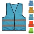 thumbnail image 1 of Nmnitkp Reflective Safety Vest for Men & Women High Visibility Class 2 Vest with Pockets Meets Chalecos Reflectantes Seguridad Sky Blue,Free Size, 1 of 5
