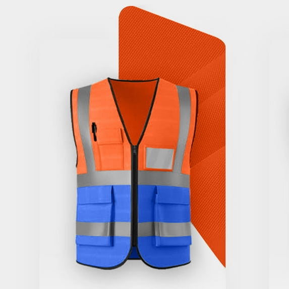 Nmnitkp Safety Vest,Reflective Safety Vest High Visibility Class II Vest for Women & Men Meets ANSI Standards