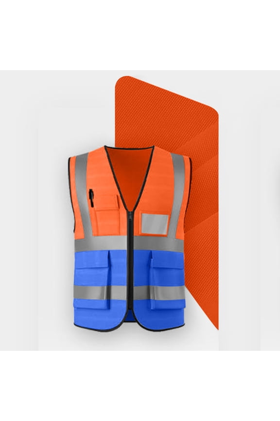 Safety Vest,Reflective Safety Vest High Visibility Class II Vest for Women & Men Meets ANSI Standards