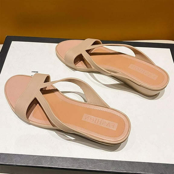 Nmnitkp Sandals for Women 2025 Arch Support Womens Slippers Durable Women's Arch Support Flip Flops Comfortable Casual Summer Beach Thong Sandals