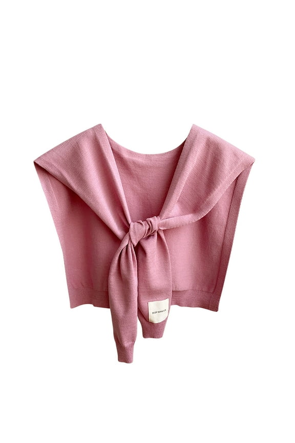 Shawl Wraps For Women High Quality Soft Fabric Solid Color Silk Spread Shawl Fake Collar Short Poncho Capelet Stand Collar for Women Vest Tank Top