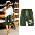 thumbnail image 1 of Nmnitkp Shorts for Women High Quality Fabric Womens Shorts Soft Fabric Women’s Shorts Elastic Waist Athletic Shorts for Women Casual Outdoor Summer Style L, 1 of 3
