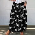 thumbnail image 1 of Nmnitkp Skirts for Women Stylish Prints Maxi Skirts for Women Ankle Length Skirt Casual Long Skirt High Waisted Maxi Skirt Reg and Skirt Long Skirt with Pockets（Halloween Print）, 1 of 5