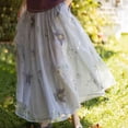 thumbnail image 1 of Nmnitkp Skirts for Women Versatile Match Women's High Waist Midi Skirt Vintage Elastic A-Line Pleated Skirts Comfortable & Healthy Fabric Womens Skirts with Pockets, 1 of 9