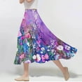 thumbnail image 1 of Nmnitkp Skirts for Women Casual Floral Prints Women's Pleated Skirt Chiffon Elastic Waist A-Line Midi Length Skirt Fashionable Trends Maxi Skirt, 1 of 7