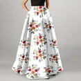 thumbnail image 1 of Nmnitkp Skirts for Women Stylish Prints Women's Flowy Maxi Skirt Summer Pleated High Waisted Casual Long Skirts with Pockets, 1 of 4