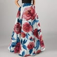 thumbnail image 1 of Nmnitkp Skirts for Women Stylish Prints Women's Flowy Maxi Skirt Summer Pleated High Waisted Casual Long Skirts with Pockets, 1 of 3