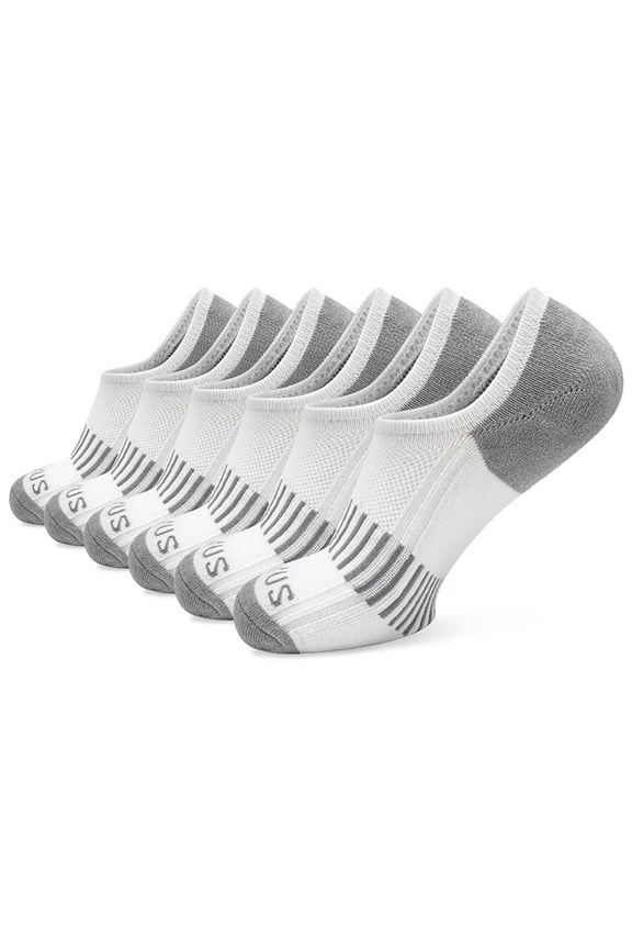 Socks For Men Breathable Mens Socks Essentials Wicking Sweat and Deodorizing Men's Performance Cotton Cushioned Athletic No-Show Socks, Soft and Non-Slip Running Socks 6 Pairs