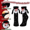 thumbnail image 1 of Nmnitkp Socks for Women Funny Christmas Socks, Magnetic Hand Holding Socks, Christmas Stocking Stuffers for Women Men Couples, White Exchange Gifts, Xmas Santa Gag Gifts Black,Free Size, 1 of 6