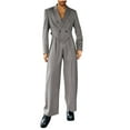 thumbnail image 1 of Nmnitkp Suits for Men Comfortable and Elastic Loose 2 Piece Suit Two Button Notched Lapel Solid Suit Jacket Pants Set Tuxedo for Prom(plus size）, 1 of 6