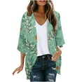 thumbnail image 1 of Nmnitkp Summer Cardigan Light Weight Cardigan Women Summer Floral Print Puff Sleeve Kimono Cardigan Loose Cover Up Casual Blouse Tops Summer Blouses for Women 2025, 1 of 4